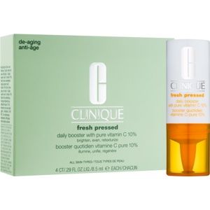 Clinique Fresh Pressed™ Daily Booster with Pure Vitamin C 10% rozjasňujúce sérum s vitamínom C proti starnutiu pleti 4x8,5 ml