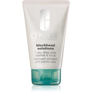 Clinique Blackhead Solutions 7 Day Deep Pore Cleanse & Scrub čistiaci pleťový peeling proti čiernym bodkám 125 ml