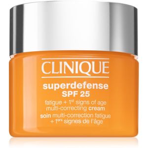 Clinique Superdefense™ SPF 25 Fatigue + 1st Signs Of Age Multi-Correcting Cream krém proti prvým známkam starnutia pre mastnú a zmiešanú pleť SPF 25 5