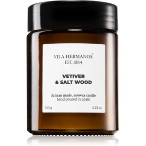 Vila Hermanos Apothecary Vetiver & Salt Wood vonná sviečka 120 g