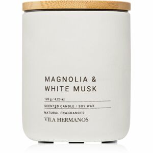 Vila Hermanos Concrete Magnolia & White Musk vonná sviečka 120x0 g