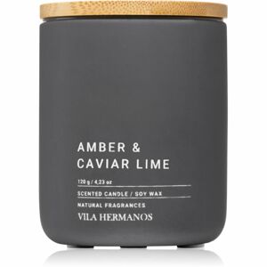 Vila Hermanos Concrete Amber & Caviar Lime vonná sviečka 120 g