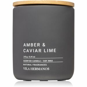 Vila Hermanos Concrete Amber & Caviar Lime vonná sviečka 240 g