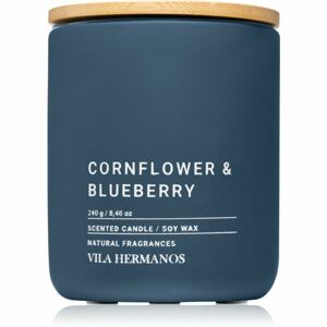 Vila Hermanos Concrete Cornflower & Blueberry vonná sviečka 240 g