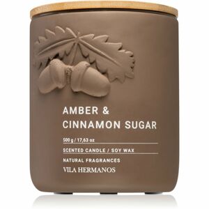 Vila Hermanos Amber & Cinnamon Sugar vonná sviečka 500 g