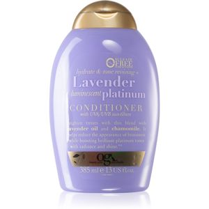 OGX Lavender Platinum tónovací šampón pre studené odtiene blond 385 ml