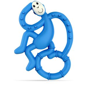 Matchstick Monkey Mini Monkey Teether hryzadielko s antimikrobiálnou prísadou Blue 1 ks