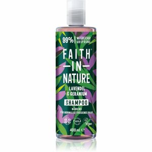 Faith In Nature Lavender & Geranium prírodný šampón pre normálne až suché vlasy 400 ml
