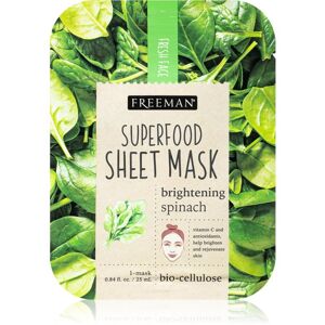 Freeman Superfood Spinach rozjasňujúca plátienková maska 25 ml