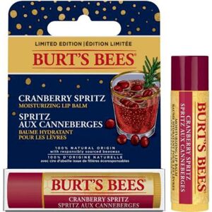 Burt’s Bees Festive Cranberry Spritz hydratačný balzam na pery v tyčinke 4,25 g
