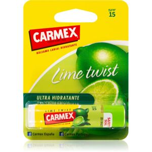 Carmex Lime Twist hydratačný balzam na pery v tyčinke SPF 15 4.25 g