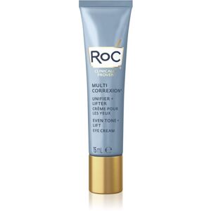 RoC Multi Correxion Even Tone + Lift vyhladzujúci a rozjasňujúci očný krém proti vráskam a tmavým kruhom 15 ml