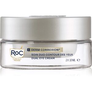 RoC Derm Correxion Dual Eye protivráskový krém na očné okolie 2 v 1 2x10 ml