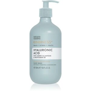 Baylis & Harding Kindness+ Hyaluronic Acid tekuté mydlo na ruky s hydratačným účinkom Vône Pear & Neroli 500 ml