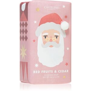 Castelbel Santa Claus Red Fruit & Cedar tuhé mydlo 150 g