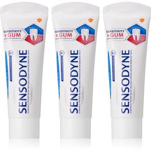 Sensodyne Sensitivity & Gum zubná pasta pre citlivé zuby 3x75 ml
