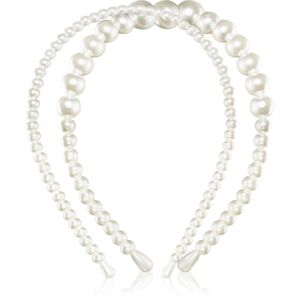 Notino Grace Collection Faux pearl headbands čelenka do vlasov 2 ks