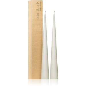ester & erik cone candles linen grey (no. 22) dekoratívna sviečka 2x37 cm