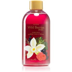 Avon Wild Berries Shake Raspberry & Vanilla & Orange pena do kúpeľa 250 ml