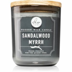 DW Home Signature Sandalwood Myrrh vonná sviečka s dreveným knotom 326 g