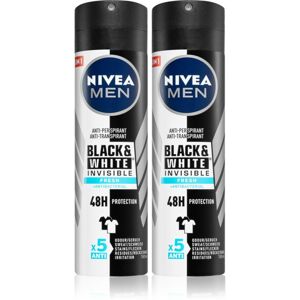Nivea Men Black & White Fresh antiperspirant v spreji (výhodné balenie) pre mužov