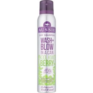 Aussie Wash+ Blow Kool Kiwi Berry suchý šampón 180 ml
