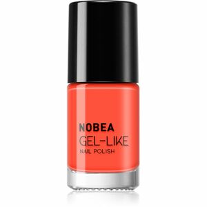 NOBEA Colourful Gel-like Nail Polish lak na nechty s gélovým efektom odtieň papaya #N31 6 ml