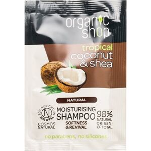 Organic Shop Natural Coconut & Shea hydratačný šampón 6 ml