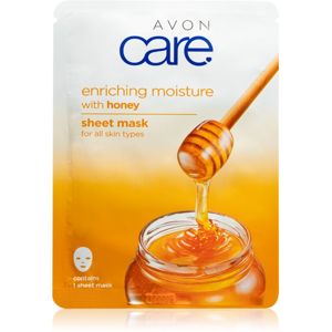 Avon Care plátenná maska pre všetky typy pleti Honey 1 ks