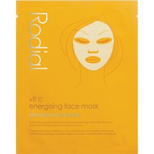 Rodial Vit C Energising Face Mask plátenná maska pre rozjasnenie a vitalitu pleti s vitamínom C 1 ks