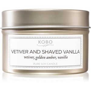 KOBO Coterie Vetiver and Shaved Vanilla vonná sviečka v plechu 113 g