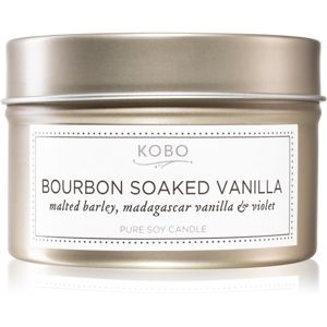 KOBO Natural Math Bourbon Soaked Vanilla vonná sviečka v plechu 113 g