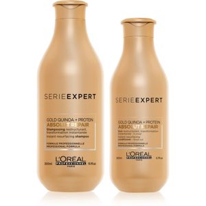 L’Oréal Professionnel Serie Expert Absolut Repair Gold Quinoa + Protein výhodné balenie I. (pre veľmi poškodené vlasy)