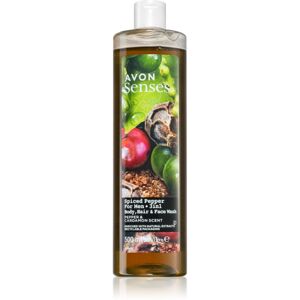 Avon Senses Spiced Pepper 3 v 1 šampón, kondicionér a sprchový gél 500 ml