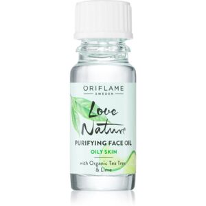 Oriflame Love Nature Organic Tea Tree & Lime čistiaci olej pre problematickú pleť, akné 10 ml