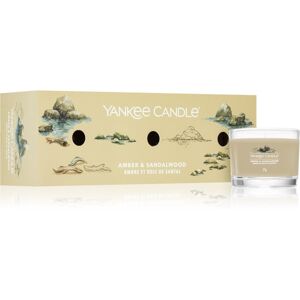 Yankee Candle Amber & Sandalwood darčeková sada 3x37 g