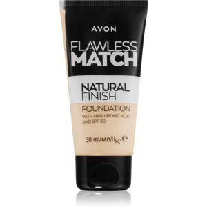 Avon Flawless Match Natural Finish hydratačný make-up SPF 20 odtieň 130N Alabaster 30 ml
