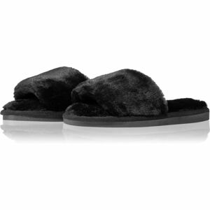 Notino Luxe Collection Fluffy slippers papuče Black