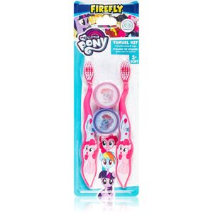 My Little Pony Travel Kit zubná kefka pre deti s cestovným krytom soft Pink/Pink 2 ks