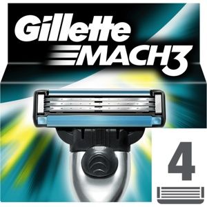 Gillette Mach3 náhradné žiletky 4 ks