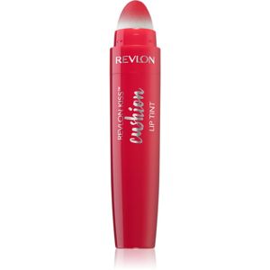 Revlon Cosmetics Kiss™ Cushion rúž s hubkovým aplikátorom odtieň 260 Crimson Feels 4.4 ml