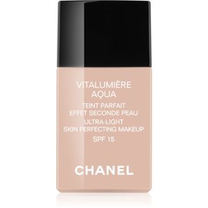 Chanel Vitalumière Aqua ultra ľahký make-up pre žiarivý vzhľad pleti odtieň 22 Beige Rosé SPF 15 30 ml