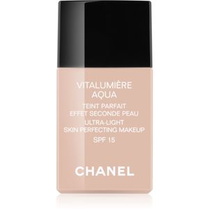 Chanel Vitalumière Aqua ultra ľahký make-up pre žiarivý vzhľad pleti odtieň 40 Beige  SPF 15 30 ml