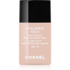 Chanel Vitalumière Aqua ultra ľahký make-up pre žiarivý vzhľad pleti odtieň 50 Beige SPF 15 30 ml