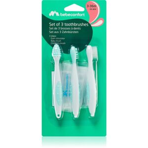 Bebeconfort Set of 3 Toothbrushes zubná kefka pre deti 3-36 m 3 ks