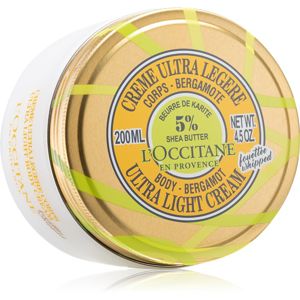 L’Occitane Shea Butter Body-Bergamot Ultra Light Cream ultra ľahký telový krém s bambuckým maslom 200 ml