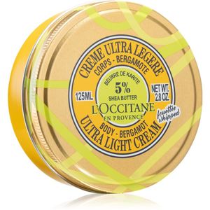 L’Occitane Shea Butter Body-Bergamot Ultra Light Cream ultra ľahký telový krém s bambuckým maslom 125 ml