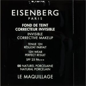 Eisenberg Le Maquillage Fond De Teint Correcteur Invisible make-up pre prirodzený vzhľad SPF 25 odtieň 00 Natural Porcelain 1 ml