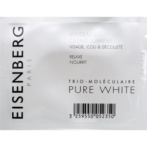Eisenberg Pure White Massage Crème Lumière pleťový masážny krém pre rozjasnenie a hydratáciu 5 ml