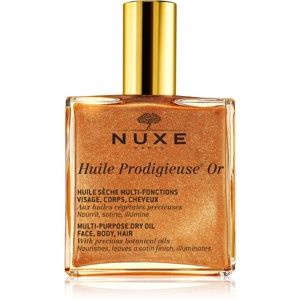 Nuxe Huile Prodigieuse Or multifunkčný suchý olej s trblietkami na tvár, telo a vlasy 100 ml